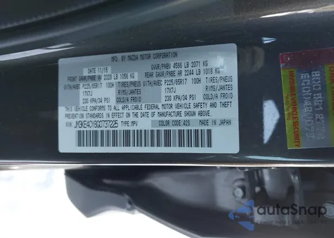 2016 Mazda Cx-5 Touring z USA, uszkodzony, nr VIN JM3KE4CY8G0737225